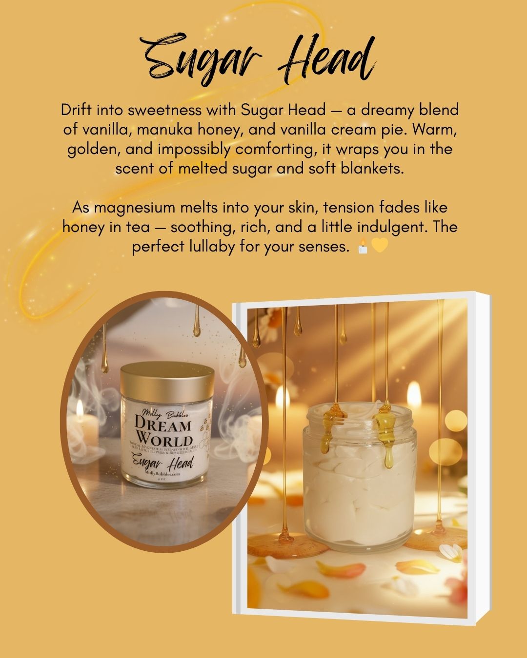 'Dream World' (Topical Magnesium infused with Frankincense, Myrrh, MSM & Blue Lotus Flower)