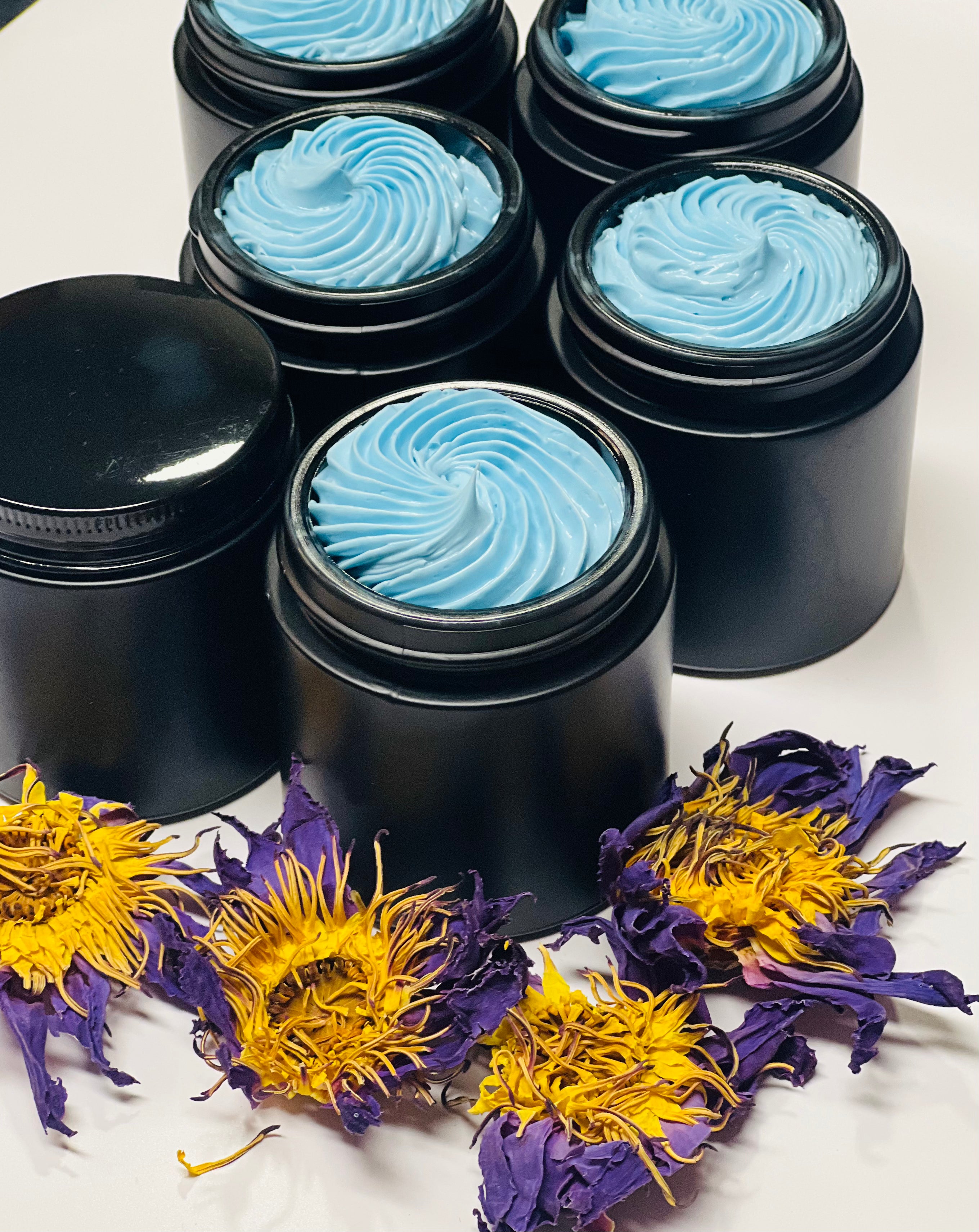 NEW!! Hydra Mag -Blue Lotus & Spirulina (Magnesium | Hyaluronic Acid | Vitamin A, B3, C & E Lotion)