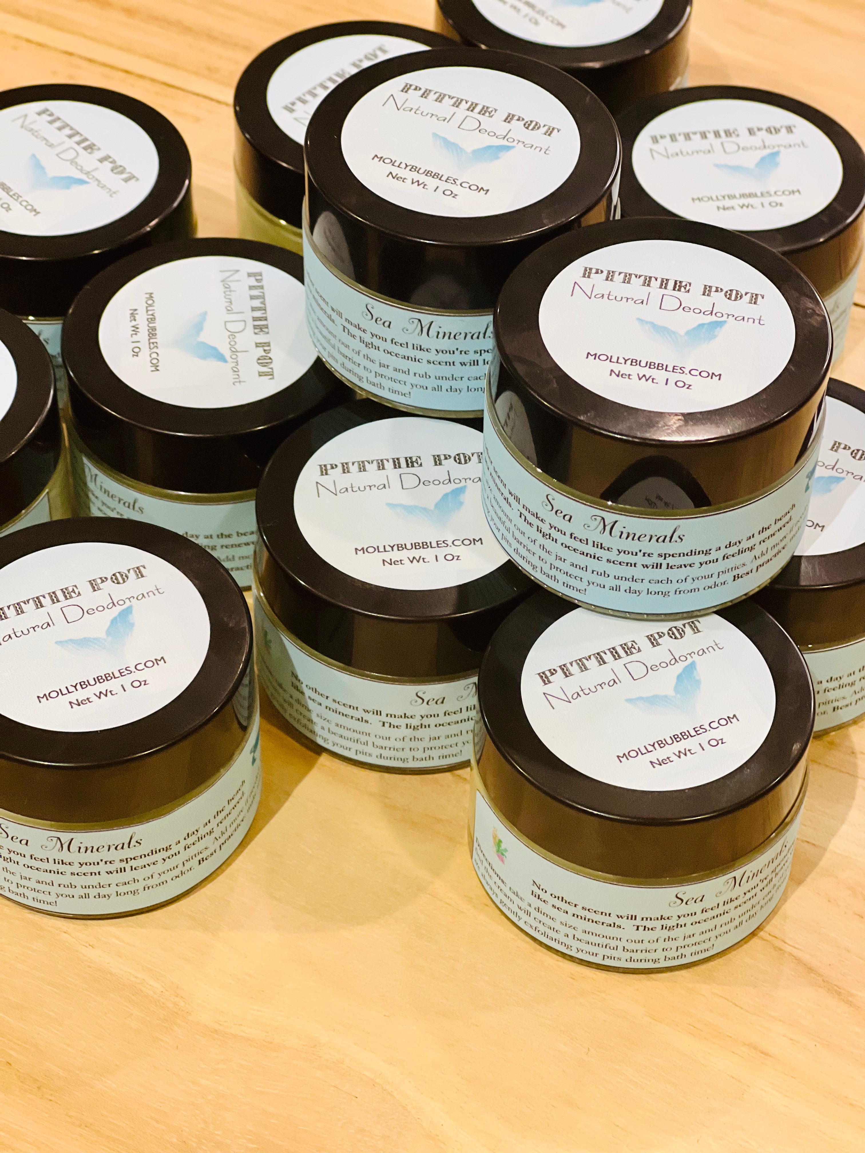 Sea Minerals Pittie Pot (Natural Deodorant | Sustainable | Eco Friendly)