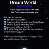 Dream World- Interstellar (Topical Magnesium infused with, MSM, Blue Lotus Flower & Boswellia)