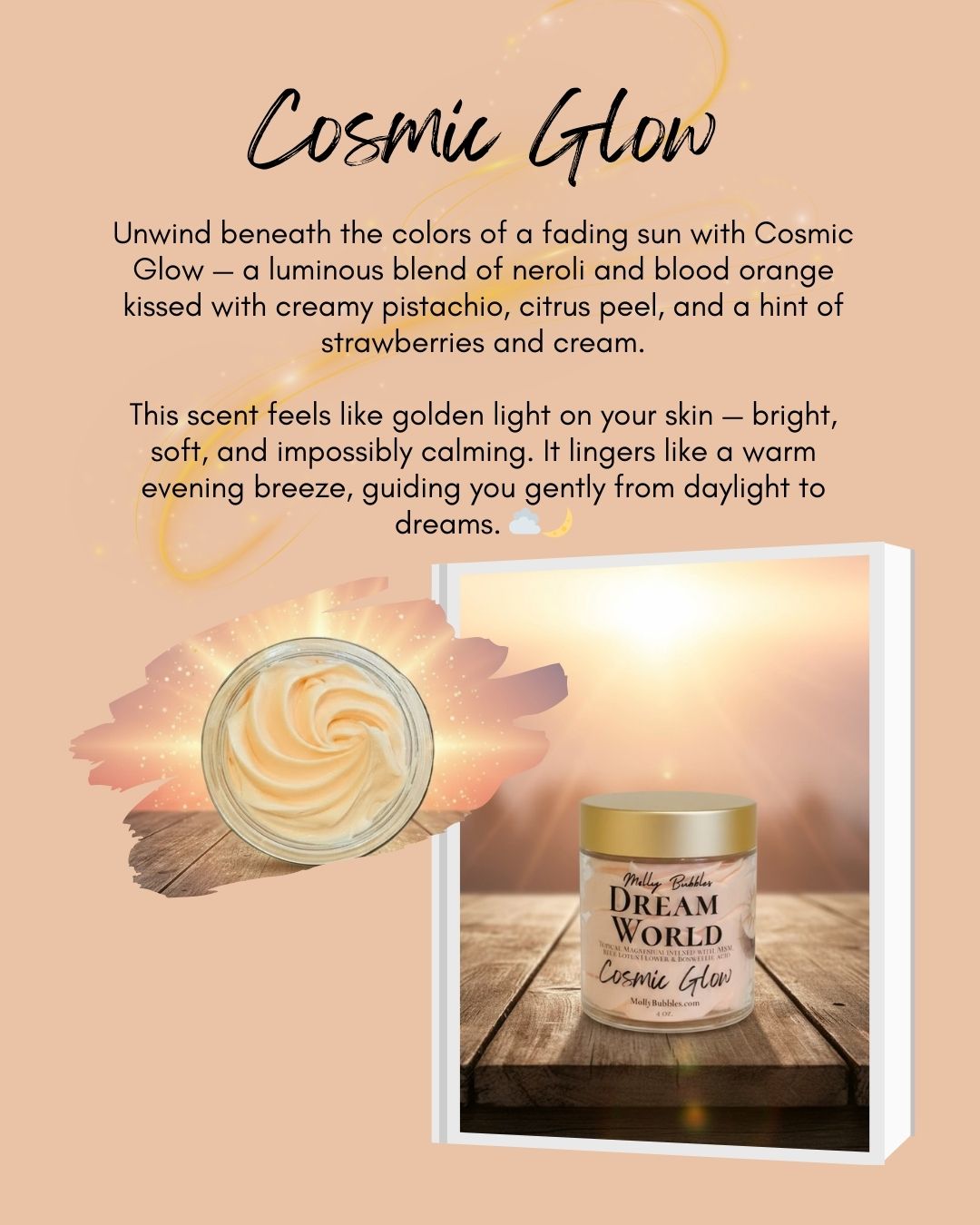 'Dream World' (Topical Magnesium infused with Frankincense, Myrrh, MSM & Blue Lotus Flower)