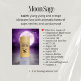 Pittie PoP Deodorant "Moon Sage” (ylang ylang and orange blossom fuse with aromatic tones of sage, vetiver, and sandalwood) *all-natural fragrance*