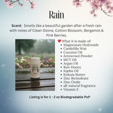 Pittie PoP "Rain" (Clean Ozone | Cotton Blossom |Bergamot & Pink Berries) *all-natural fragrance*