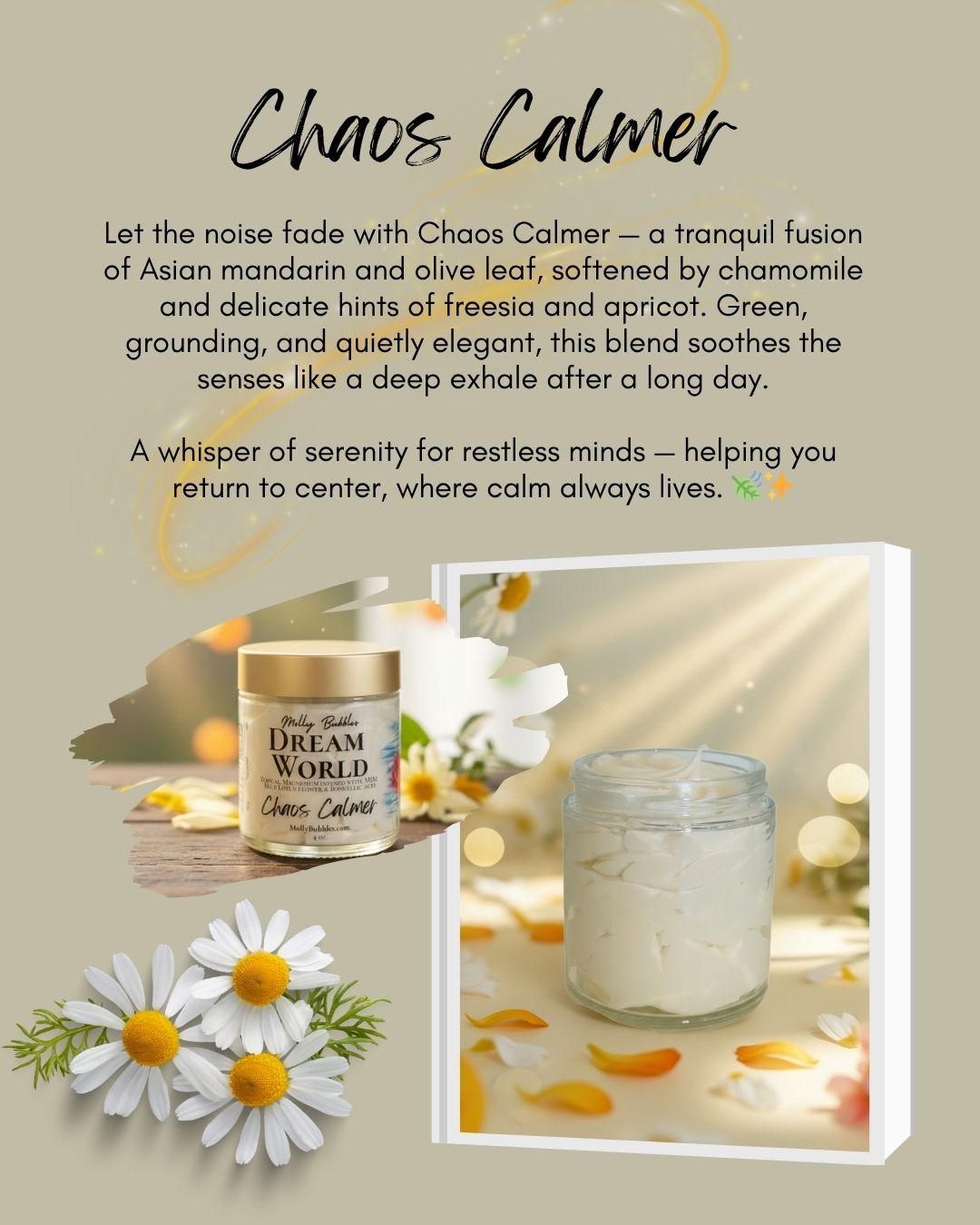 'Dream World' (Topical Magnesium infused with Frankincense, Myrrh, MSM & Blue Lotus Flower)