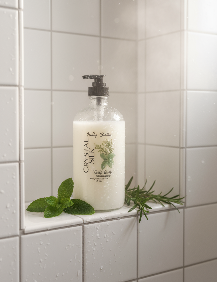 Crystal Silk Shampoo - 16 oz Glass Bottle