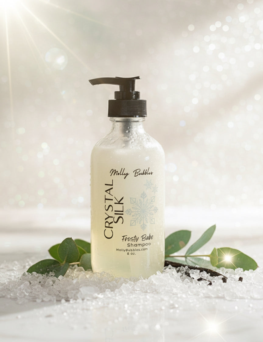 Crystal Silk Shampoo - 8 oz Glass Bottle