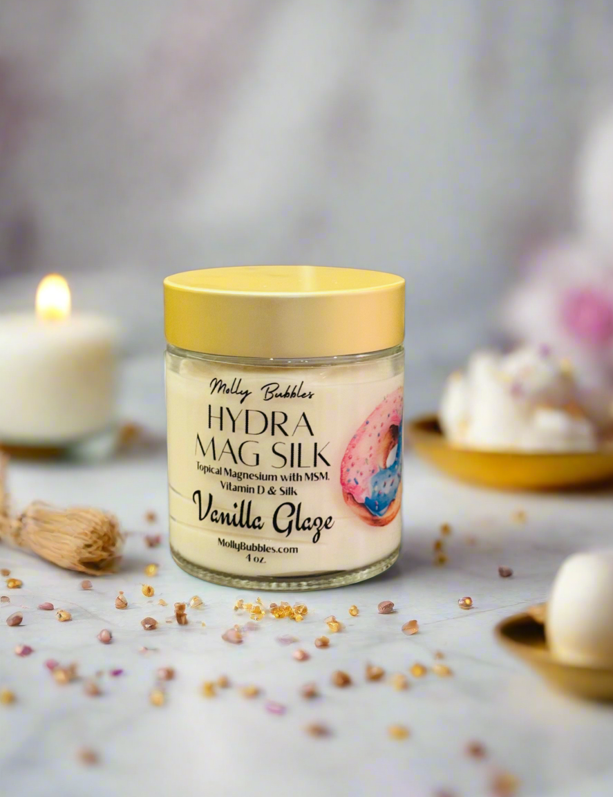 Hydra Mag Silk (Topical Magnesium with MSM | Vitamin D | Silk)