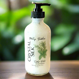 Crystal Silk Shampoo - Scalp Rush- Rosemary Mint 8 oz Glass Bottle