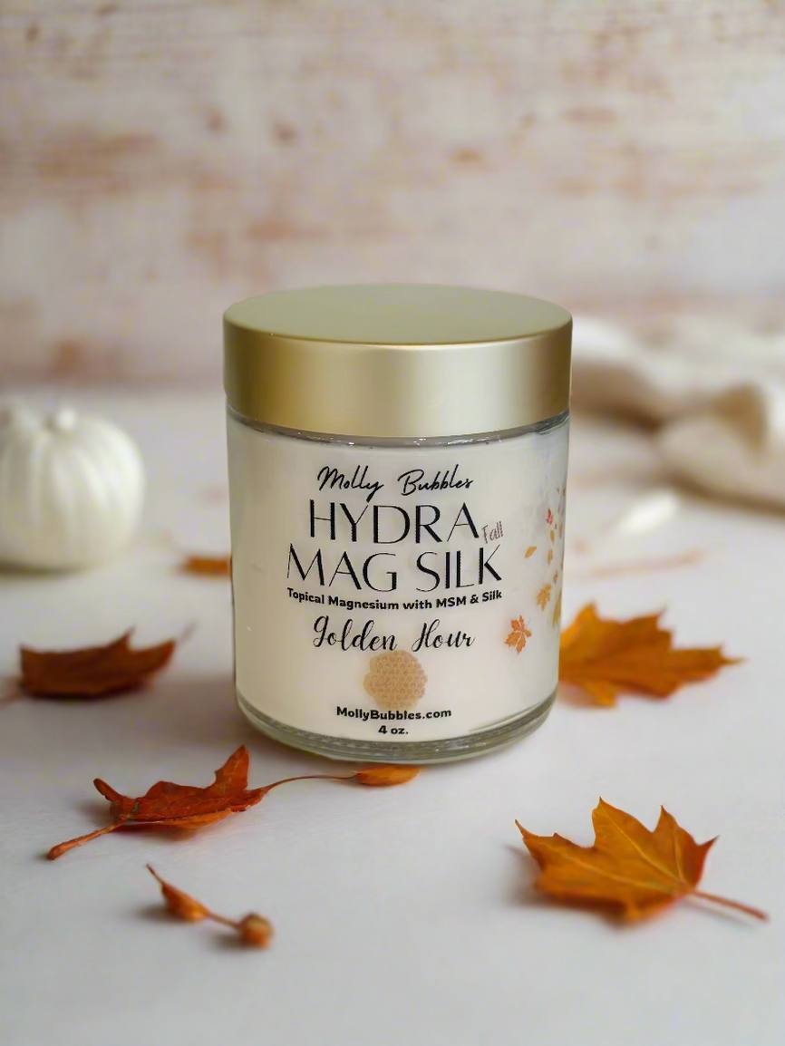 Hydra Mag Silk - (Topical Magnesium with MSM & Silk) ***Limited Fall Collection***