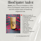 Pittie PoP "Blood Spatter Analyst” (juicy cherry| strawberry | with hints of pineapple, sweet honey crisp and the unique scent of flowering dogwood tree) *all-natural fragrance*