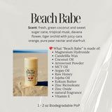 Pittie PoP "Beach Babe" (Coconut & Sugar cane) *all natural fragrance *